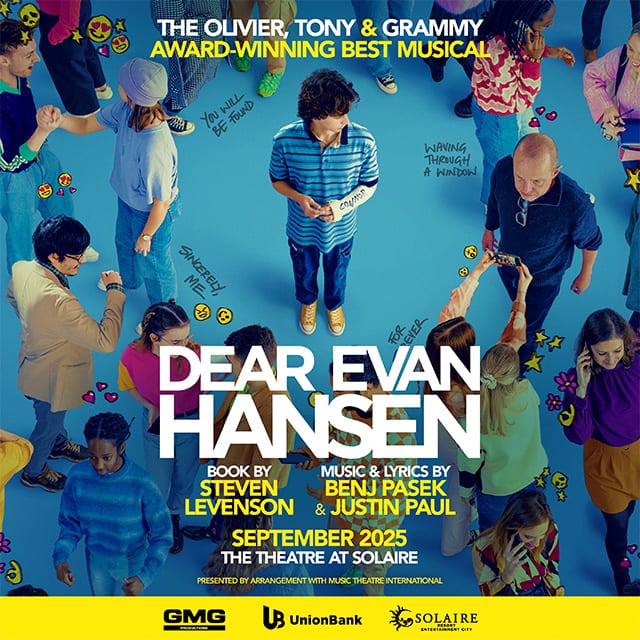 Dear Evan Hansen, Theatre at Solaire, September 2025, poster