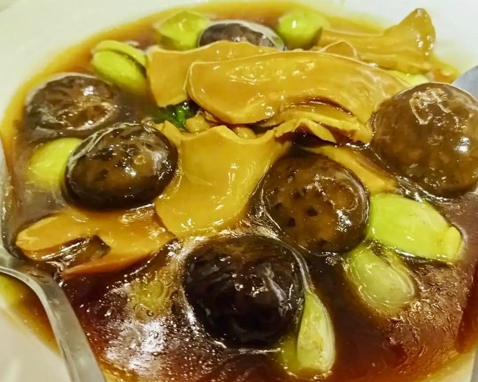 mandarin sky abalone and mushrooms