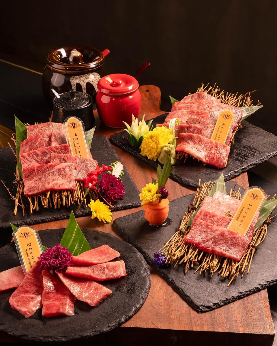 various meats at Hiro Japanese Yakiniku