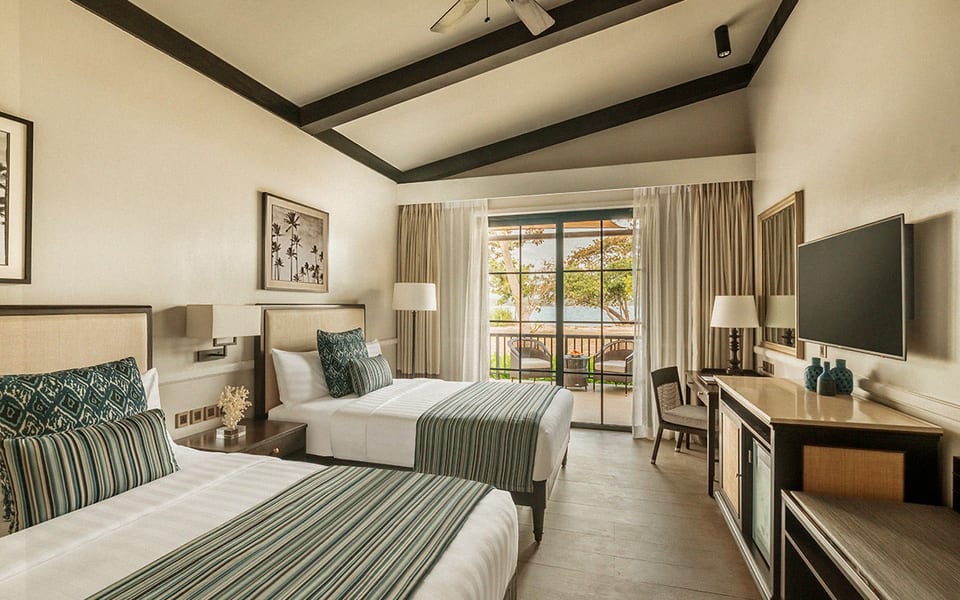 The beds at Dusit Thani Lubi Plantation Resort.