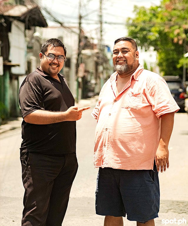 Tour guide Alex Avila and (right) Benjamin Canapi, founder of WanderManila tours.
