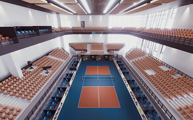 Pickleball stadium at Helios