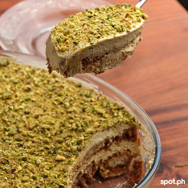 pistachio tiramisu, fresca