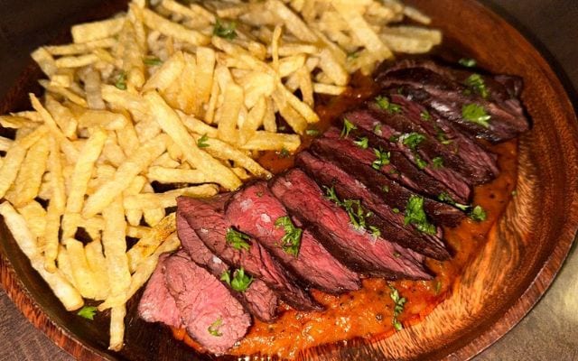the grasshopper bar menu steak and fries