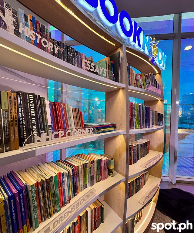 Shelves at the SM North Edsa Book Nook