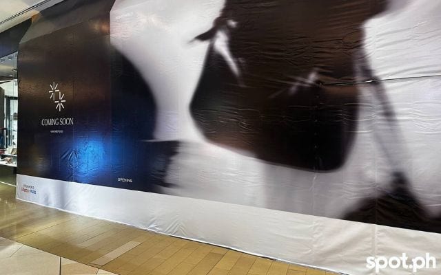 the paper bunny board-up in uptown mall