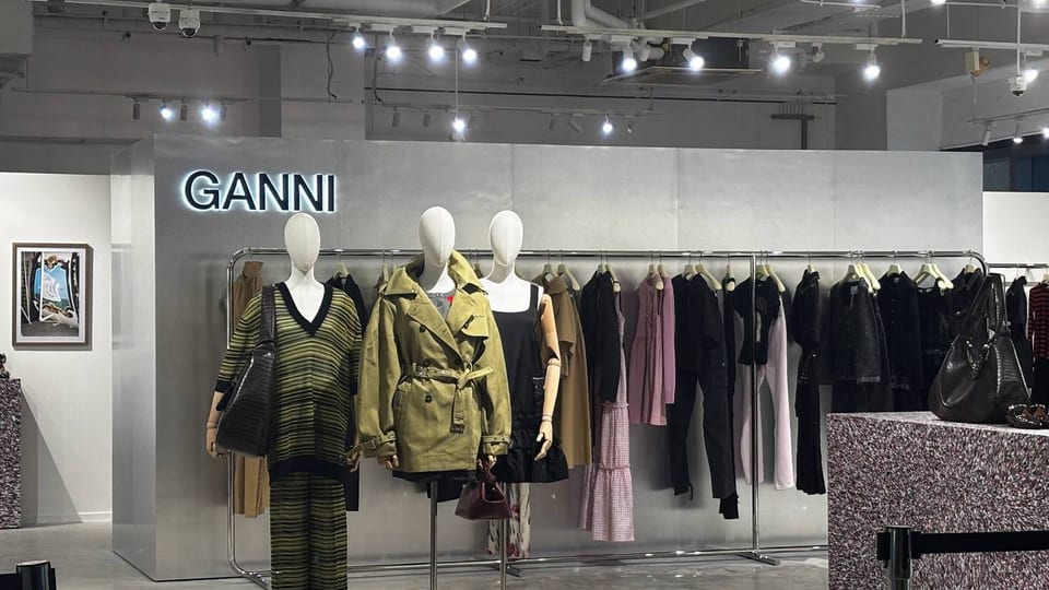 ganni pop up store at power plant mall