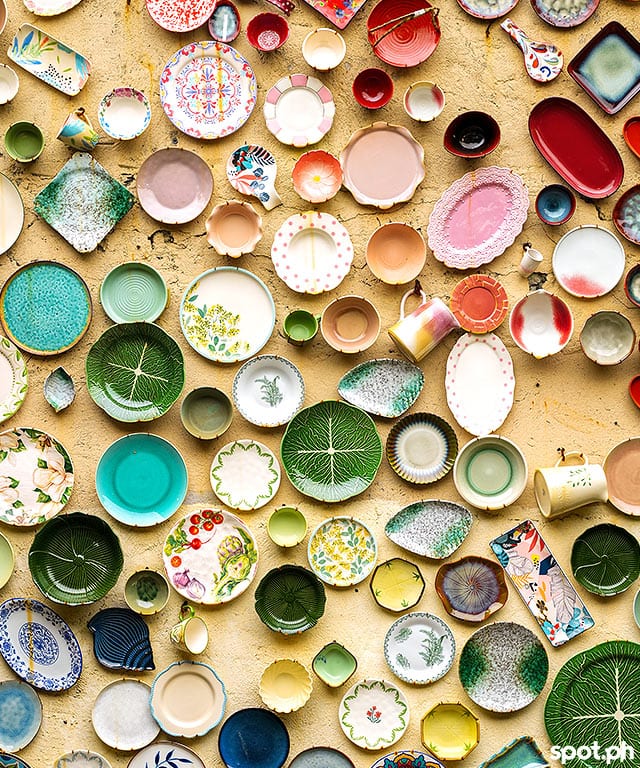muradito home wall full of plates