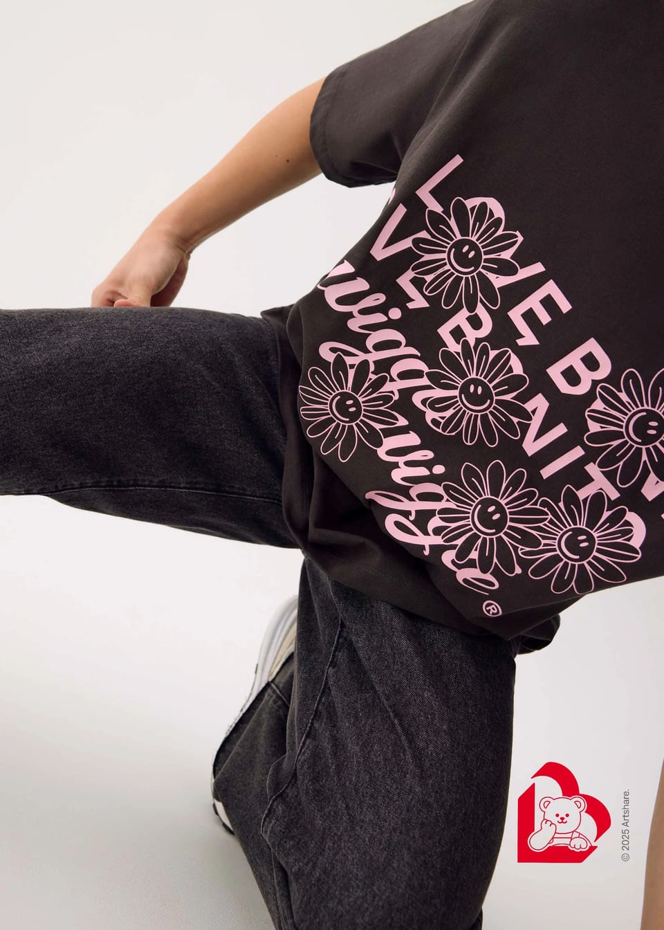 love bonito tee charcoal