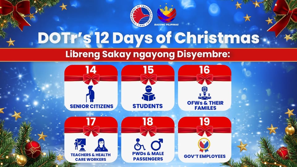 libreng sakay mrt, lrt