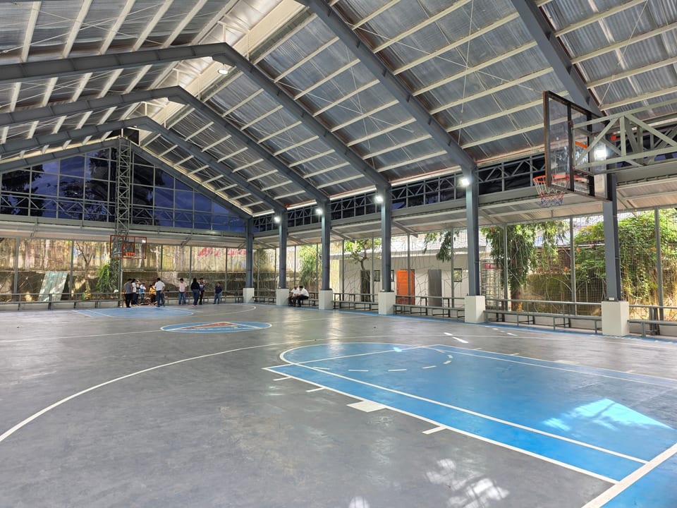 qc drainage basin under basketball court