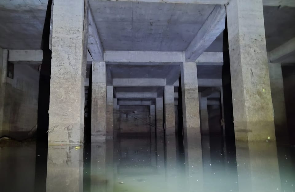 qc drainage basin under basketball court