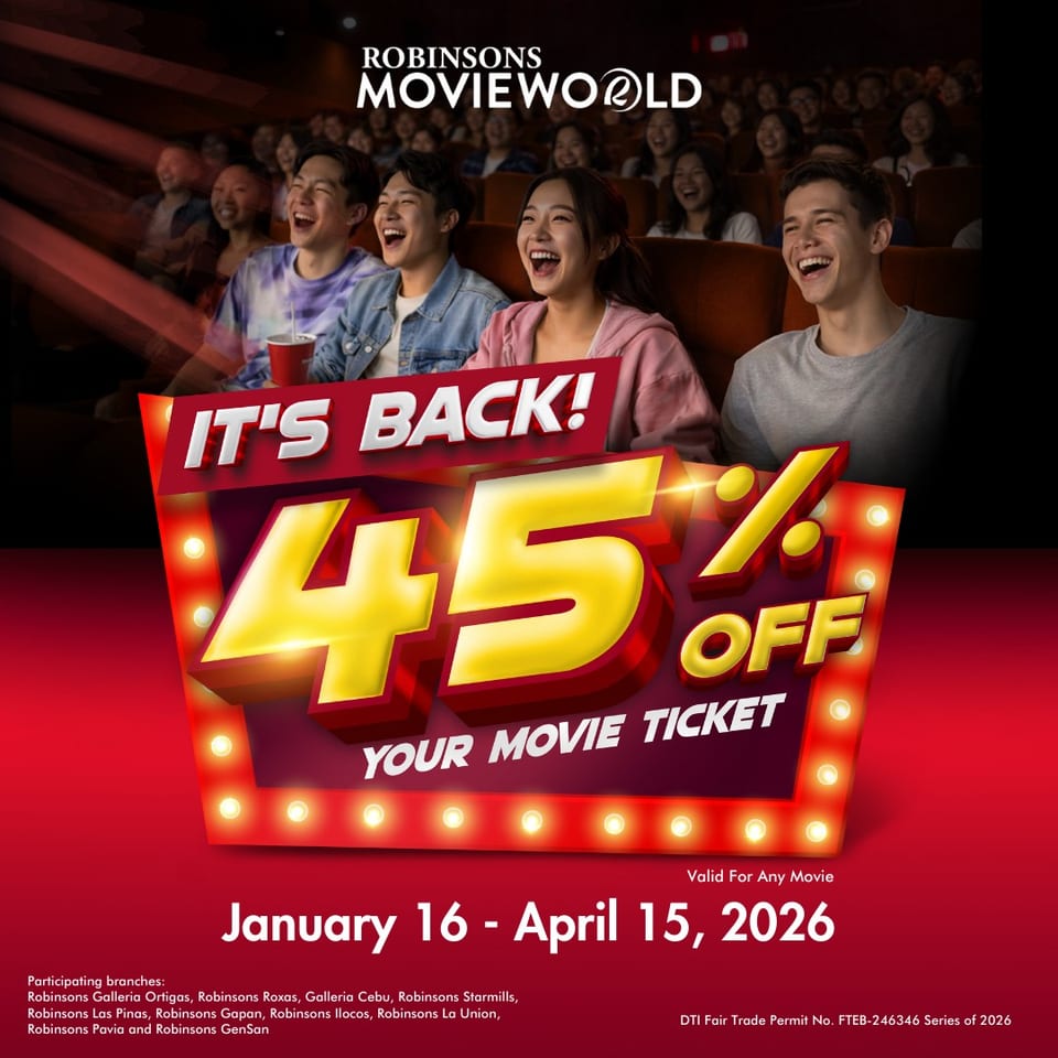 robinsons movieworld 45% off