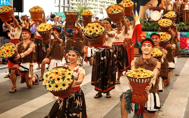 Dancers during the panagbenga festival
