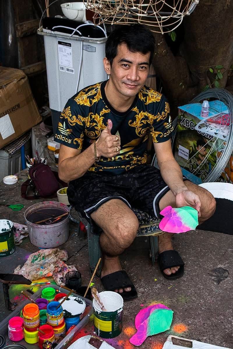 Lion and dragon costume workshop in Binondo.