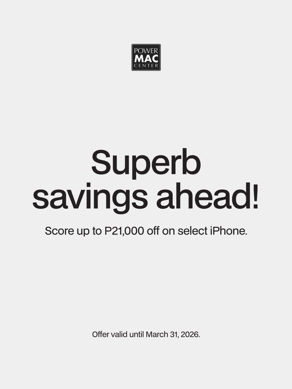 power mac center superb savings promo