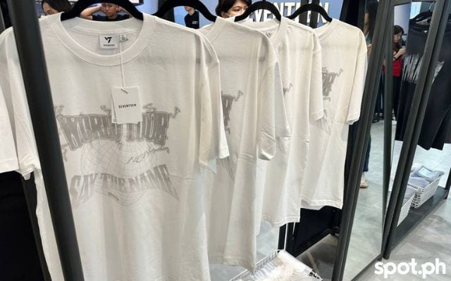 seventeen pop-up in metro manila tee white