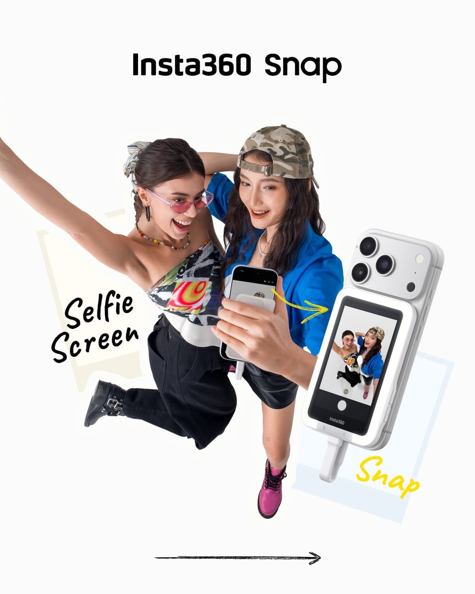 insta360 selfie screen