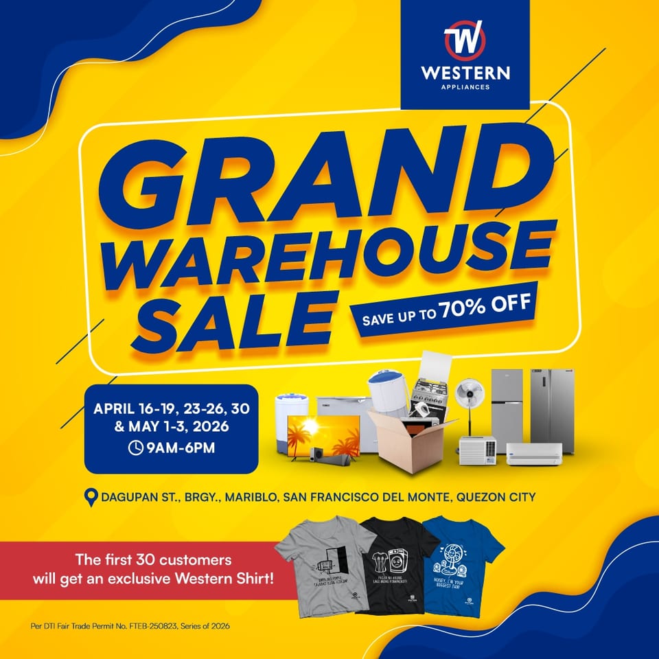 western appliances warehouse sale