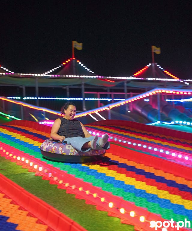 Rainbow slides at Fiesta Adventure Park