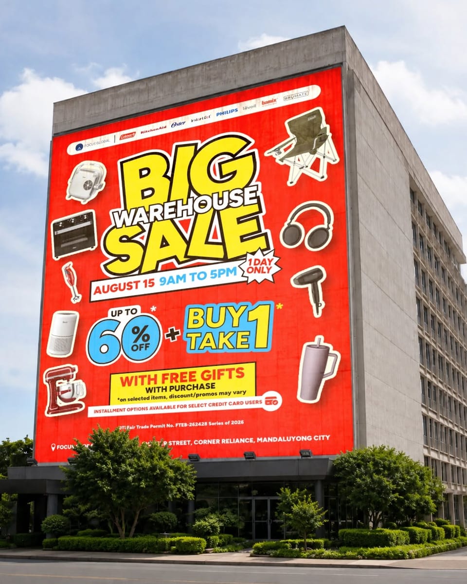 big warehouse sale