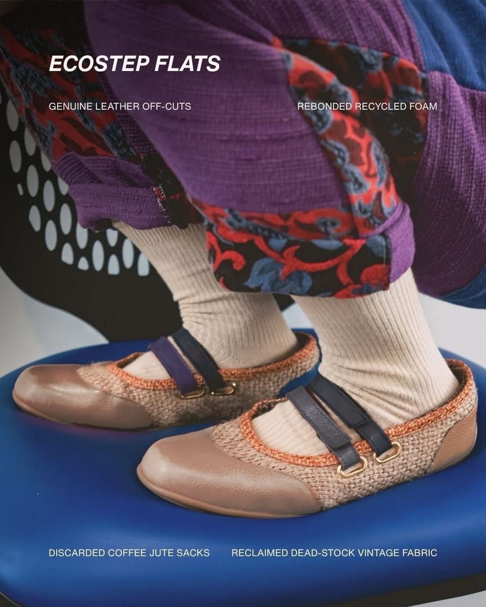 side b upcycling ecostep flats