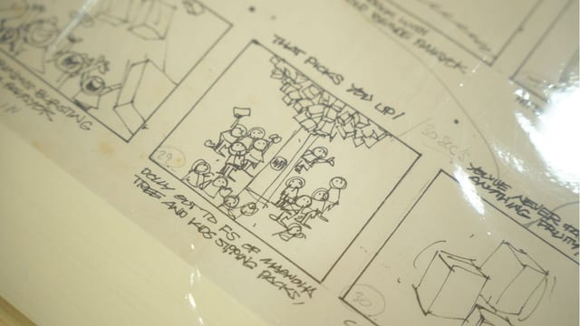 Storyboards, sketches, and illustrations paint Larry Alcala as a multi-faceted artist who often shifts between making comics and doing commercial work.
