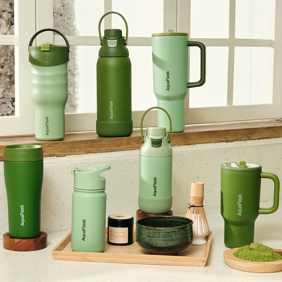 aquaflask matcha collection