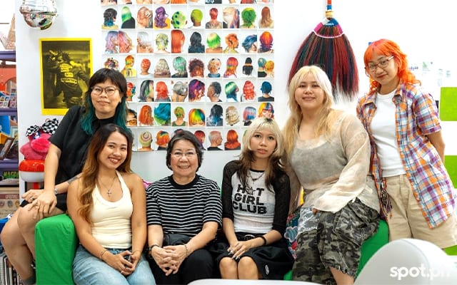 Lorraine Sylianteng with the creatives of Magpatina