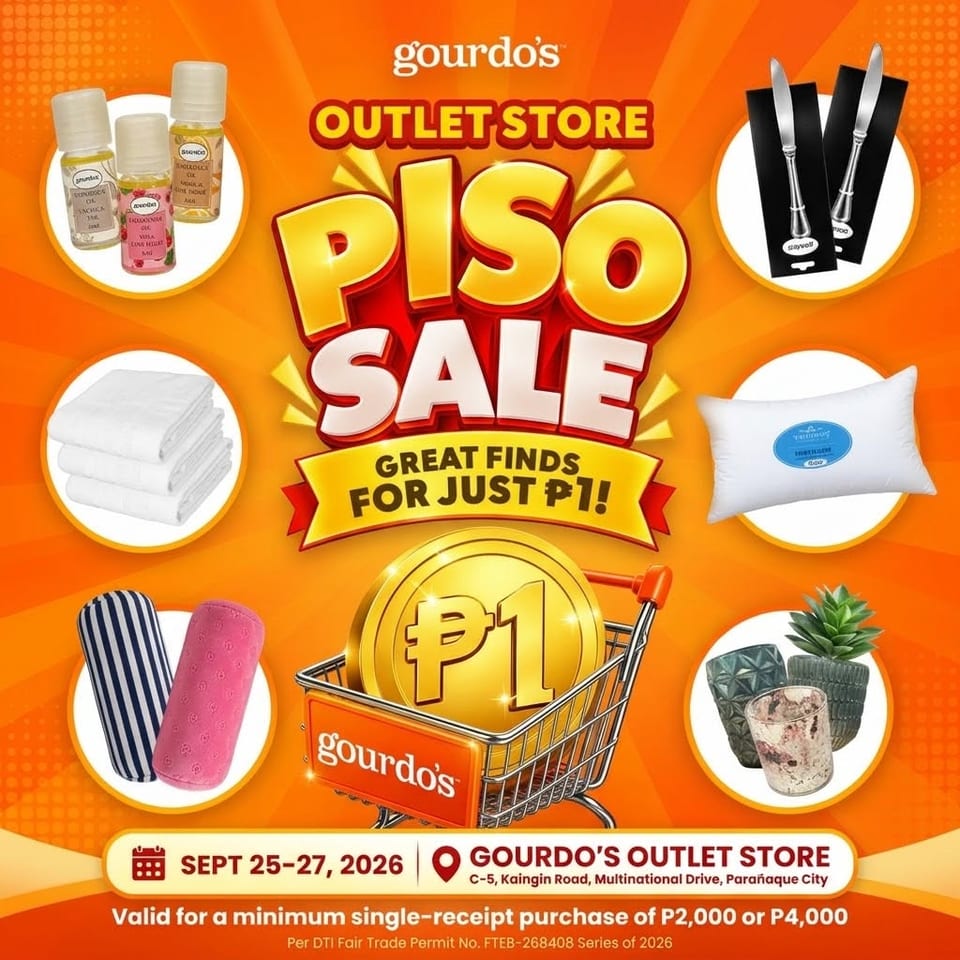 gourdos outlet store piso sale